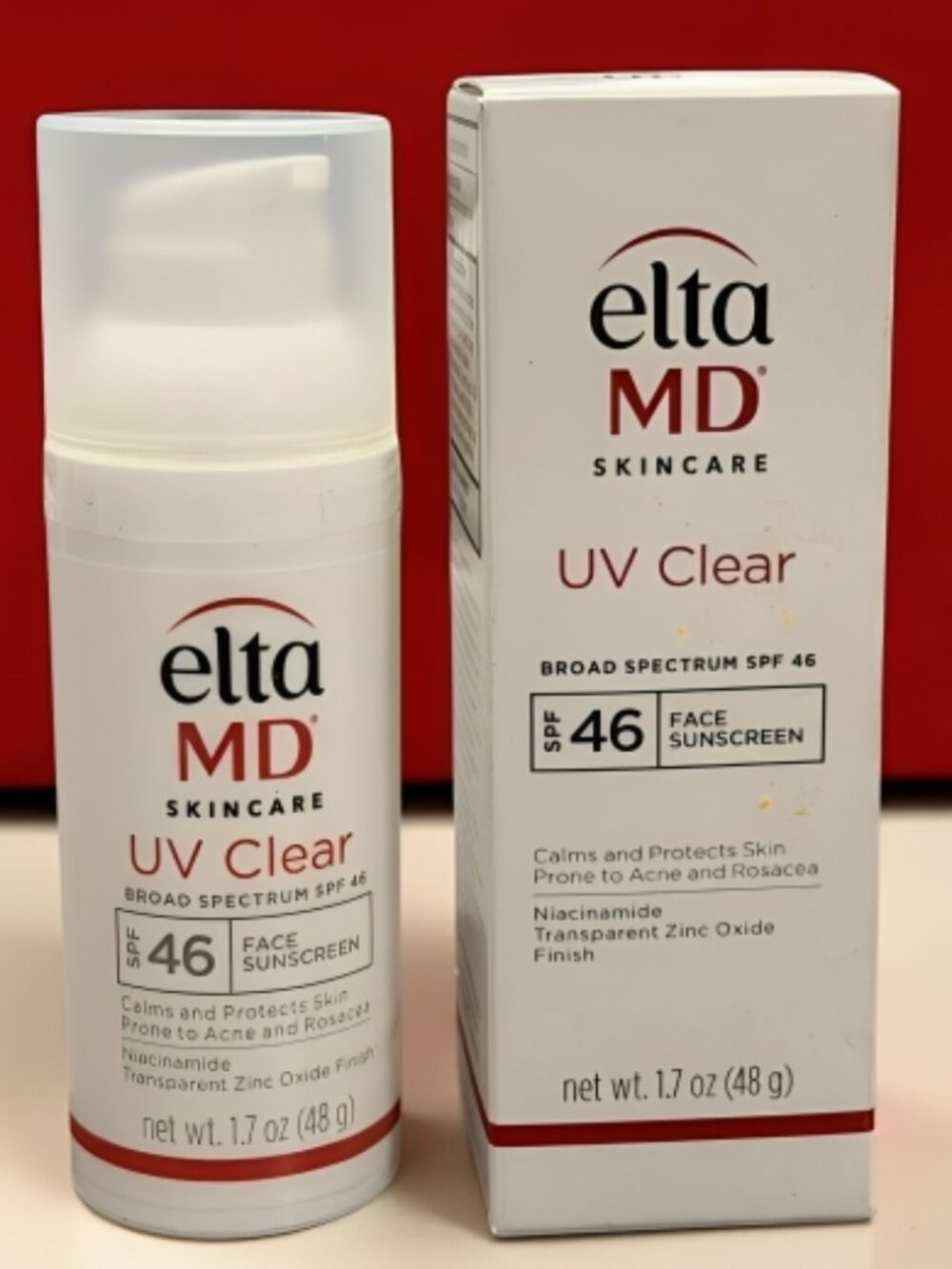 EltaMD UV Clear Facial Sunscreen SPF 46 1.7 oz Oil-Free Sunscreen New in Box
